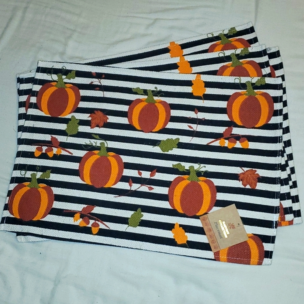 Fall Print Placements Set of 4